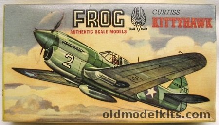 Frog 1/72 Curtiss P-40 Kittyhawk (Tiger Shark), 391P plastic model kit